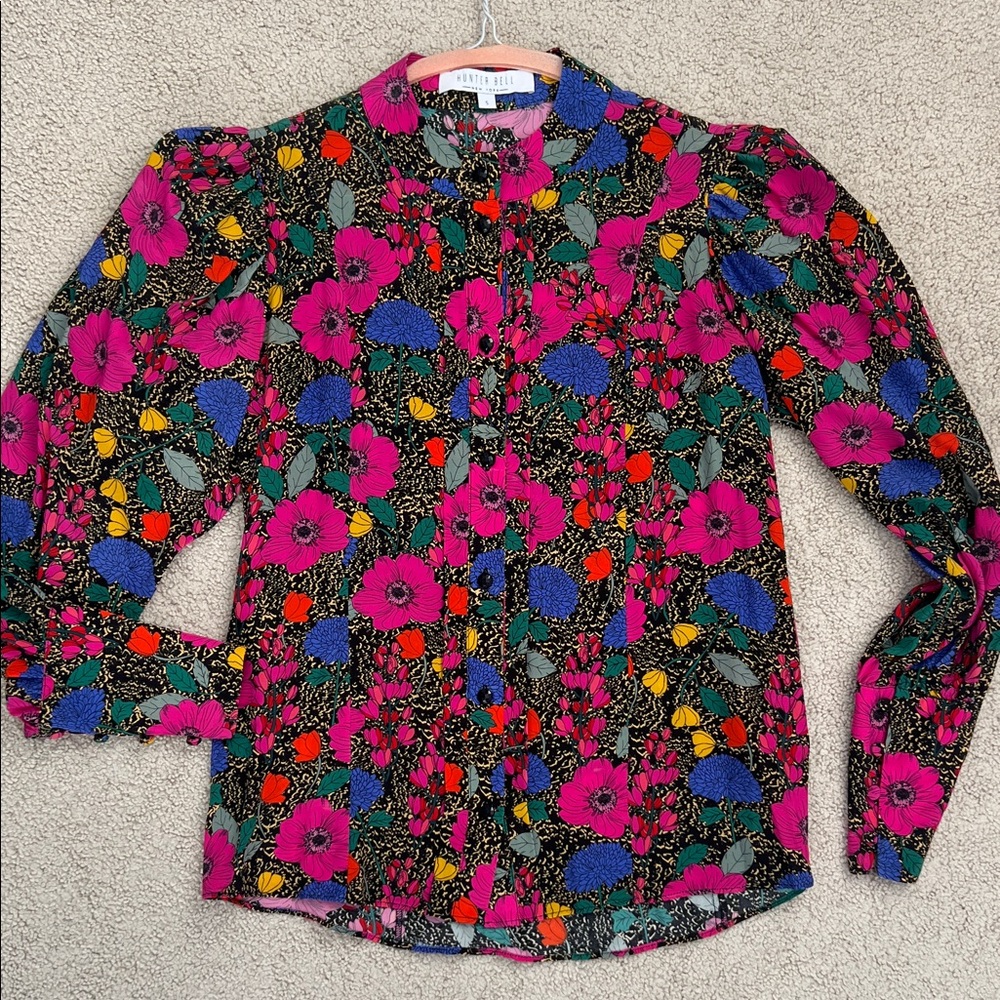 Hunter Bell Multicolor Floral Blouse